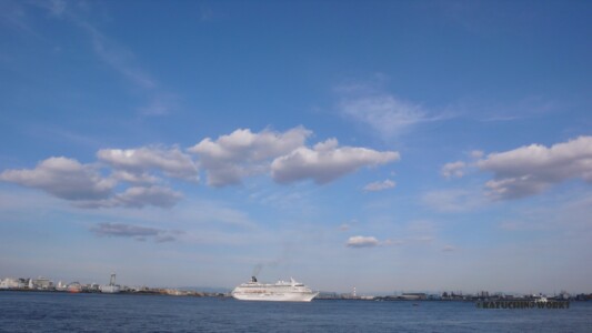 稲永埠頭 飛鳥Ⅱ 出港 その1 稲永埠頭 飛鳥Ⅱ 出港 その1