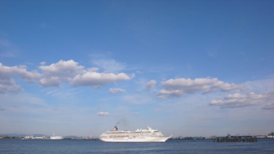 稲永埠頭 飛鳥Ⅱ 出港 その2 稲永埠頭 飛鳥Ⅱ 出港 その2