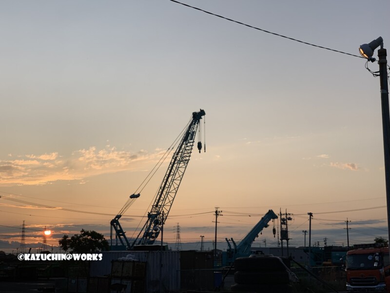 2019/06/10 弥富からの夕日 01