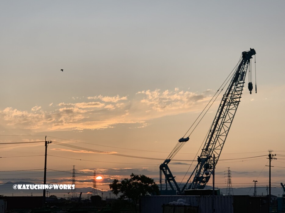 2019/06/10 弥富からの夕日 03