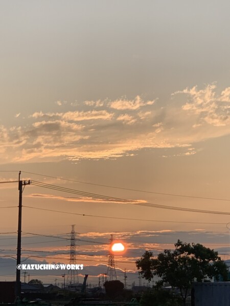 2019/06/10 弥富からの夕日 02
