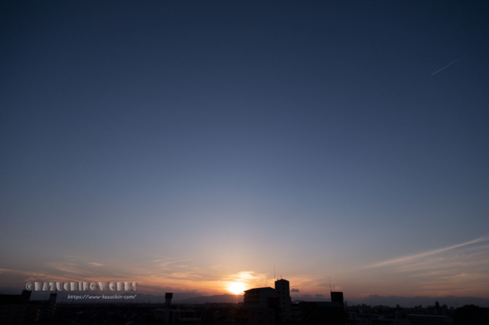 2020年07月31日の夕日 その03 2020年07月31日の夕日 その03