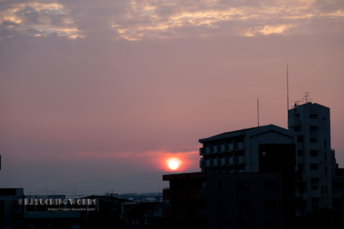 2020年08月04日の夕日 その02 2020年08月04日の夕日 その02