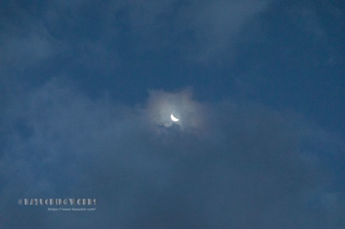 2020年08月13日 日の出前の月 2020年08月13日 日の出前の月